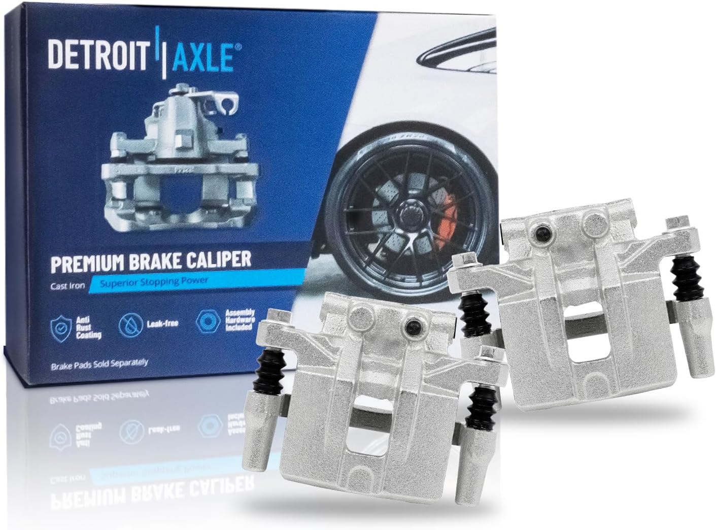 Detroit Axle - Rear Drilled Rotors Brake Pads for Avenger Caliber 200 Patriot — image 5