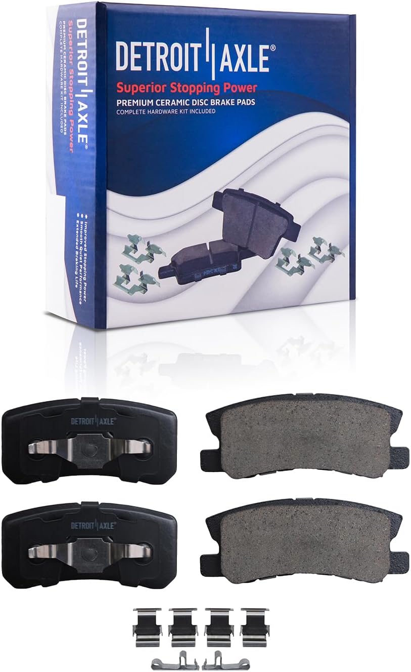 Detroit Axle - Rear Disc Rotors Brake Pads for Avenger Caliber 200 Patriot — image 6