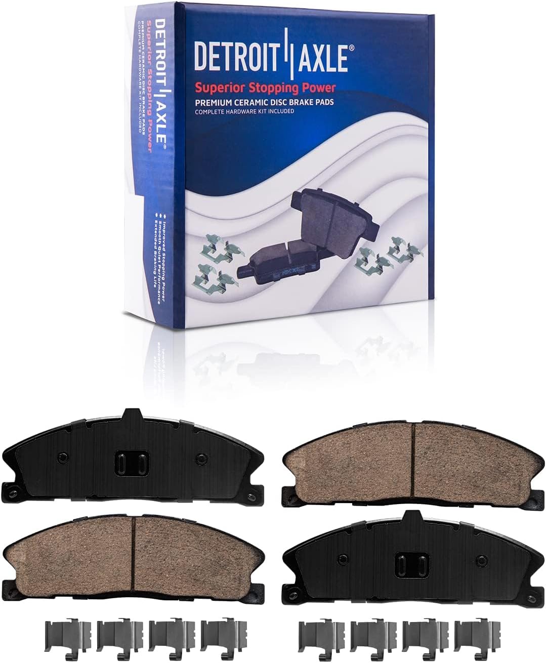 Detroit Axle - Front Rotors Calipers Brake Pads for Explorer Taurus Flex MKS MKT — image 6