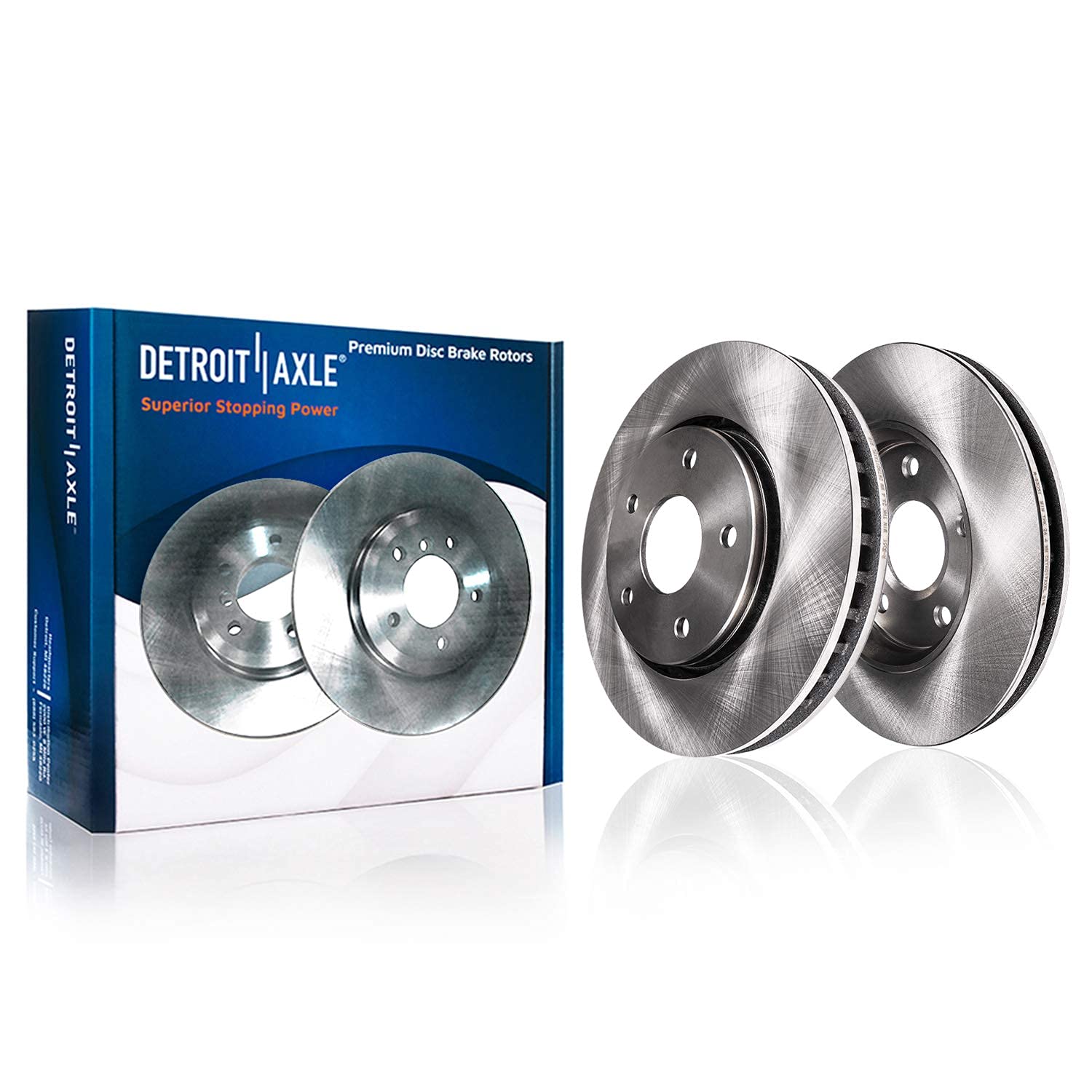 Detroit Axle - Front Rotors Calipers Brake Pads Knuckles for Fusion MKZ Milan — image 4