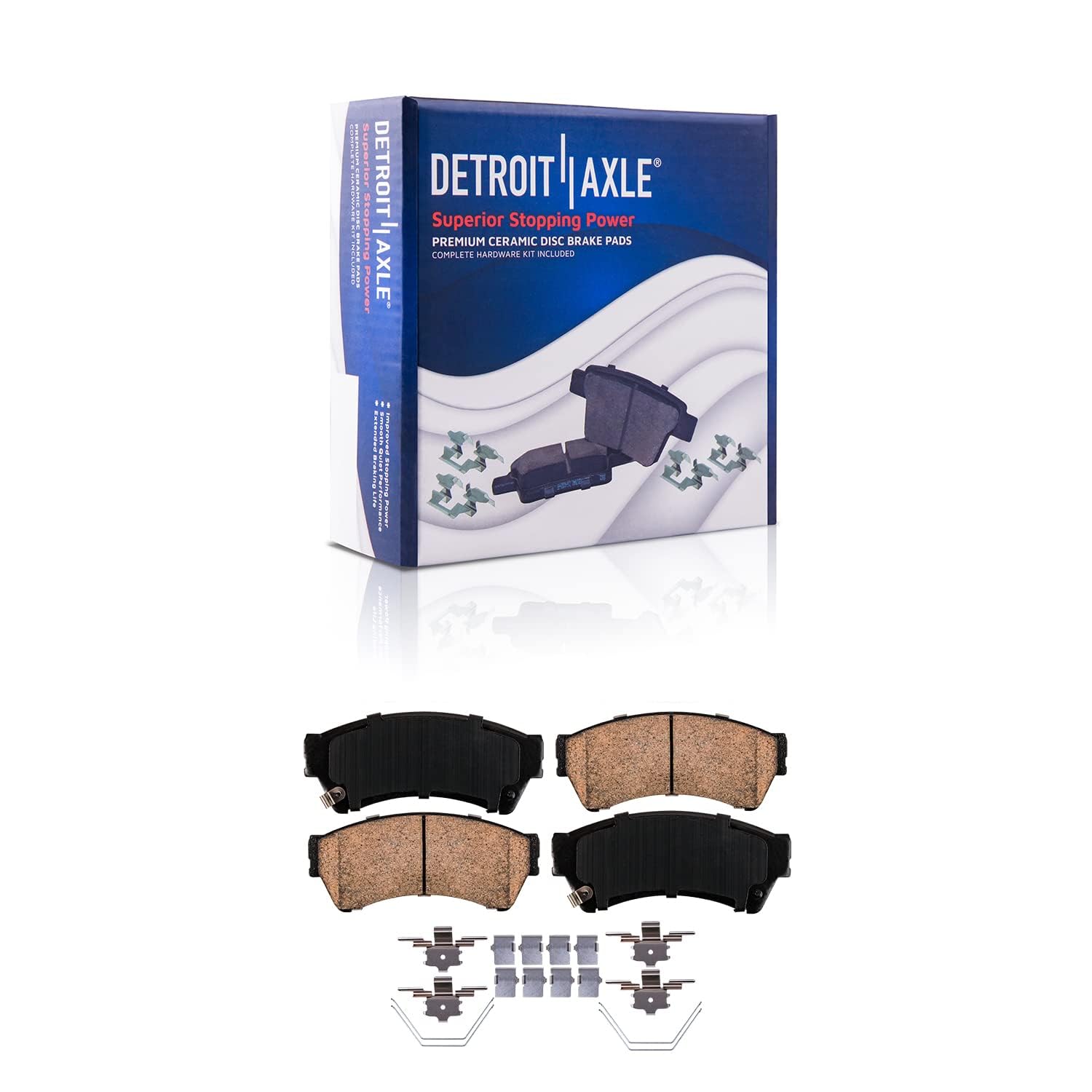 Detroit Axle - Front Drilled Rotors Calipers Brake Pads Knuckles for Fusion MKZ — image 6