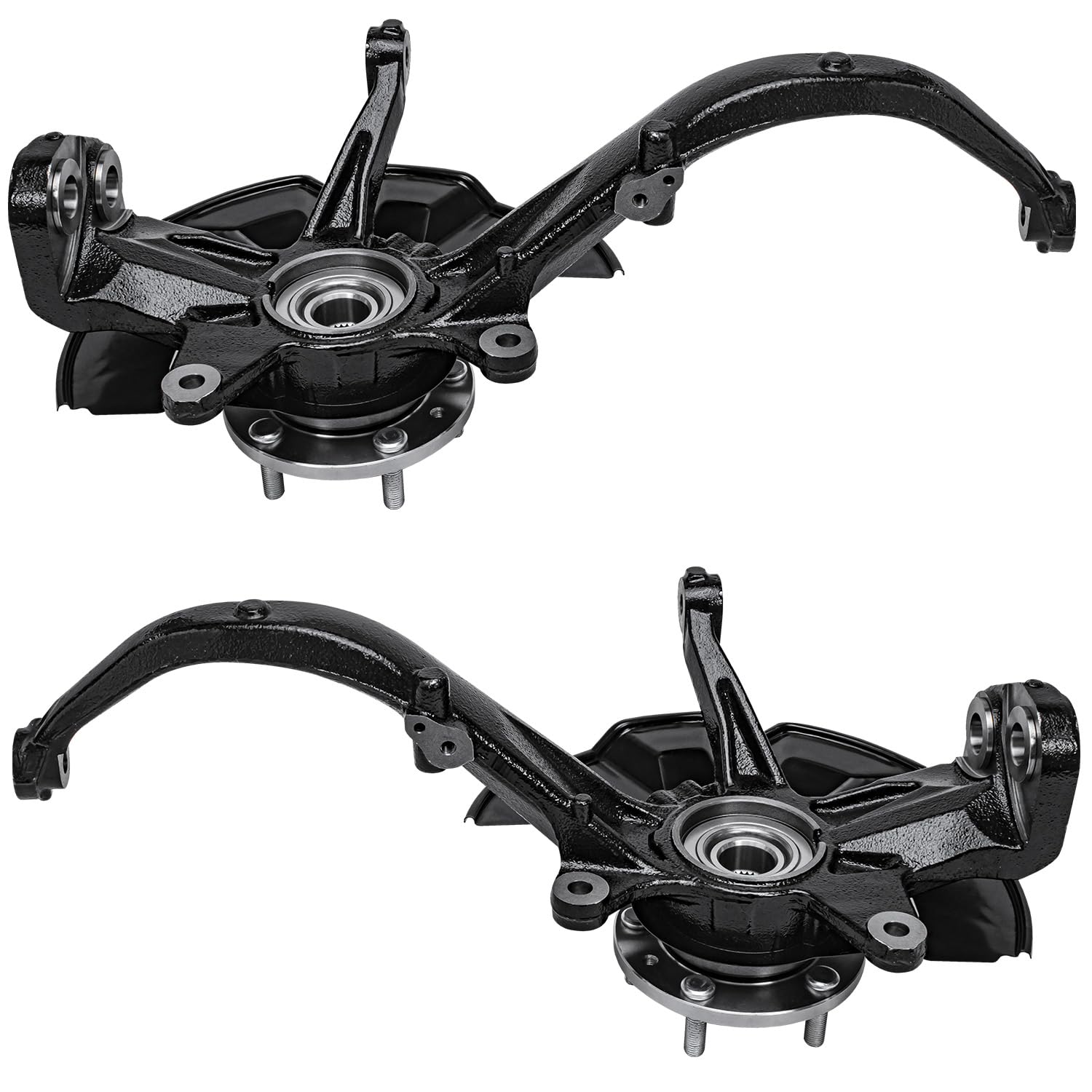 Detroit Axle - Front Drilled Rotors Calipers Brake Pads Knuckles for Fusion MKZ — image 5