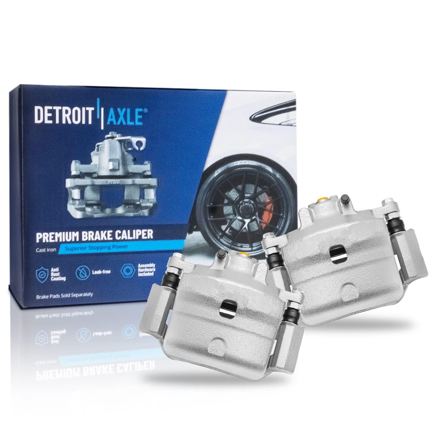 Detroit Axle - Front Drilled Rotors Calipers Brake Pads Knuckles for Fusion MKZ — image 7