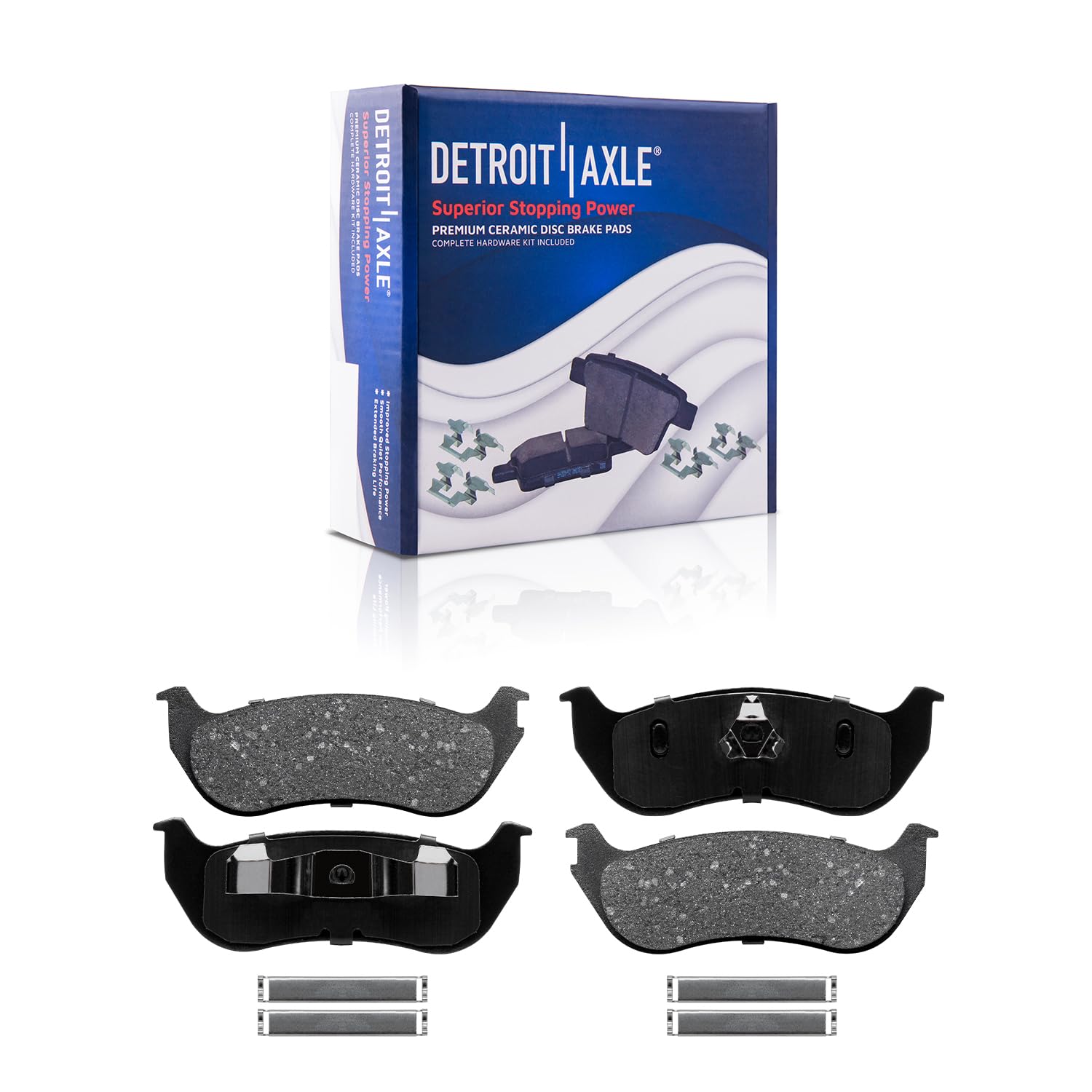 Detroit Axle - Rear Rotors Calipers Brake Pads Knuckles for Explorer Mountaineer — image 7
