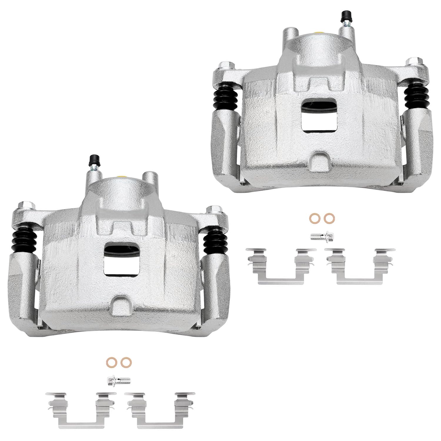 Detroit Axle - Front Rotors Calipers Brake Pads Knuckles for Caliber Compass — image 6