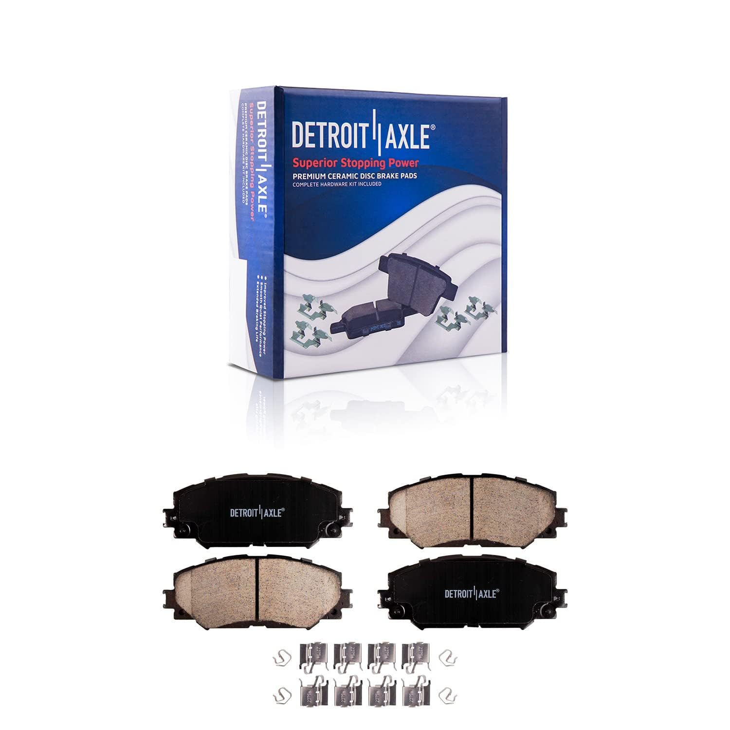 Detroit Axle - Front Drilled Rotors Calipers Pads Knuckles for Corolla Matrix — image 7