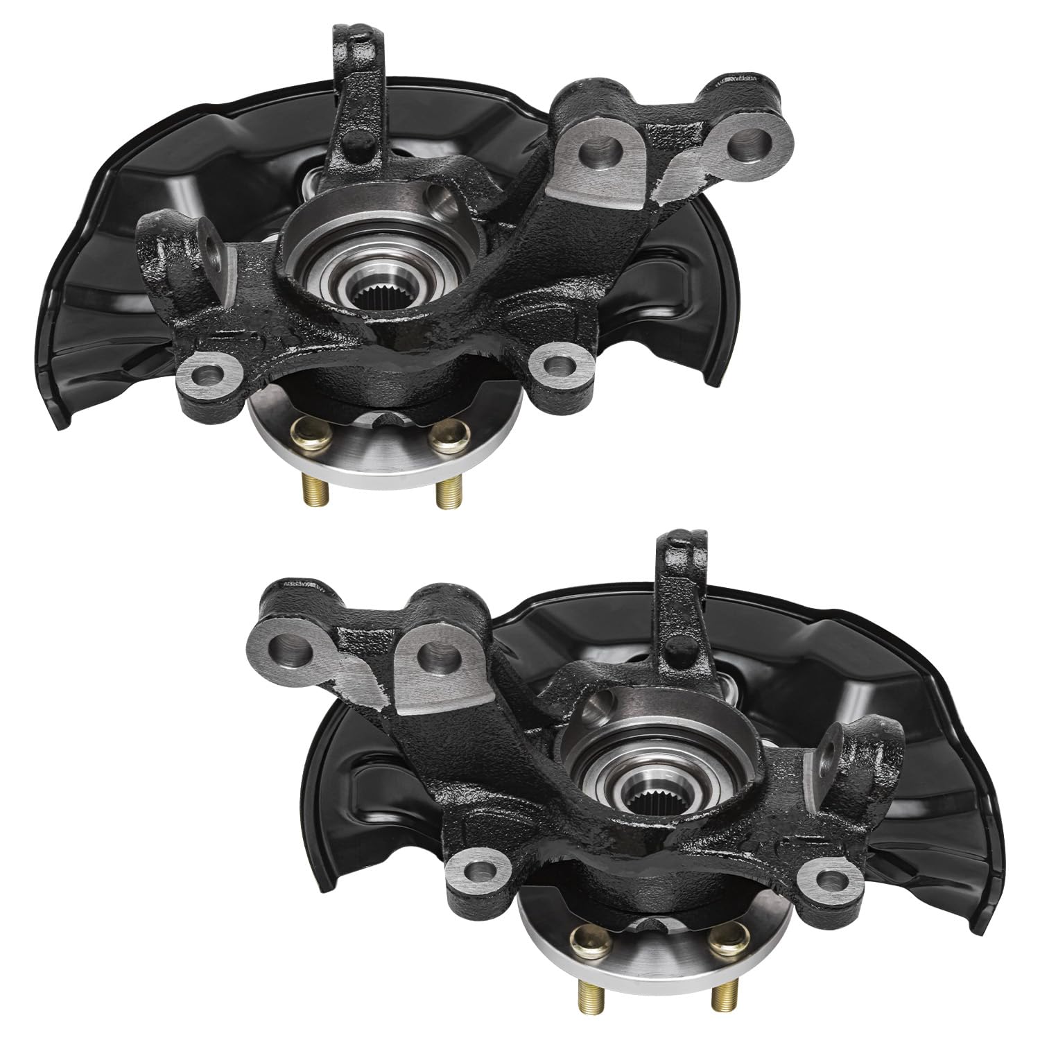 Detroit Axle - Front Drilled Rotors Calipers Pads Knuckles for Corolla Matrix — image 4