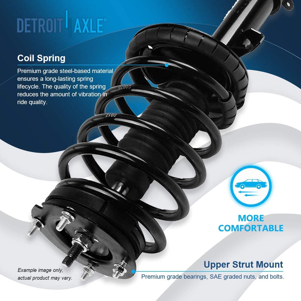 Detroit Axle - Front Struts Control Arms Kit for 2005 2006-2010 Ford Mustang — image 8