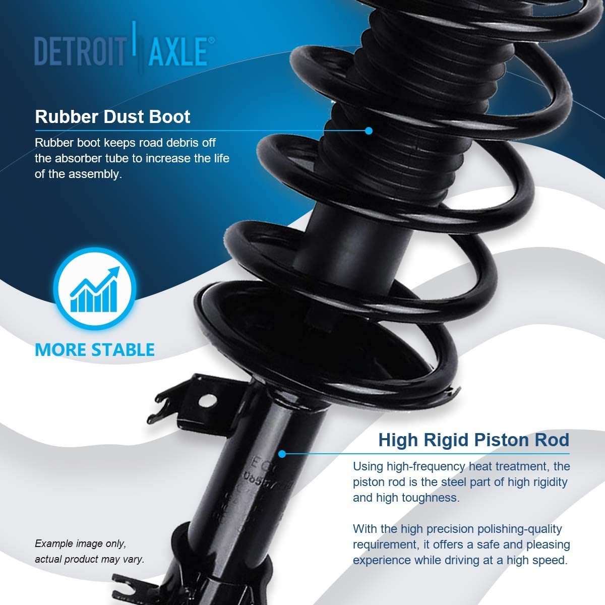 Detroit Axle - Front Struts Control Arms Kit for Chevrolet Aveo Pontiac G3 Wave — image 9