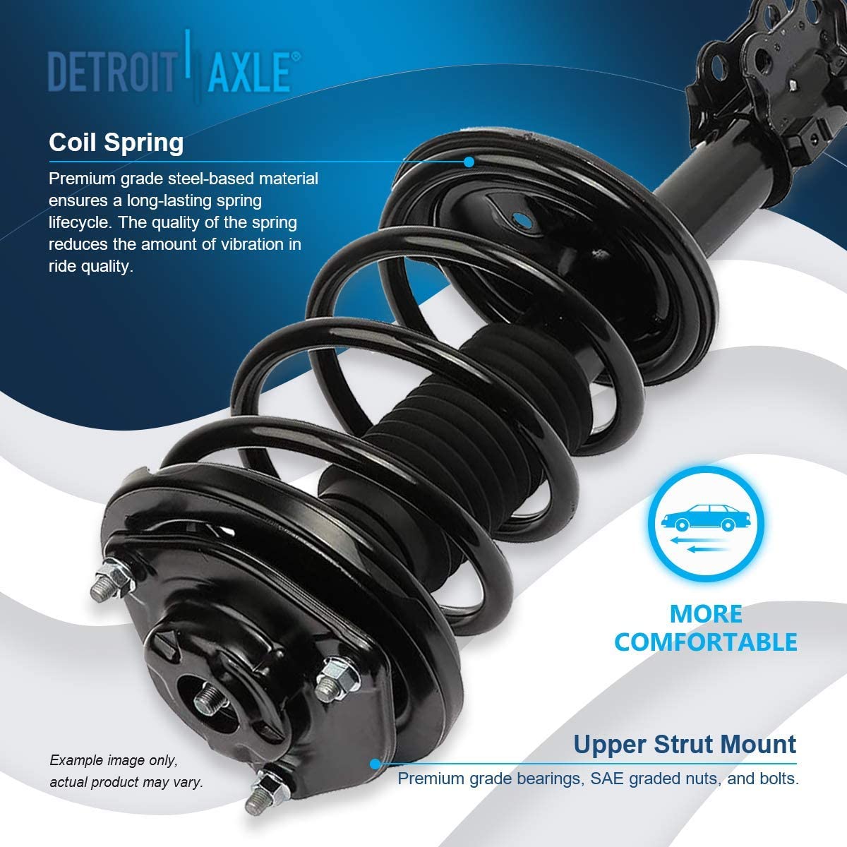 Detroit Axle - Front Struts Control Arms for 2007-2010 Kia Optima Magentis Rondo — image 8