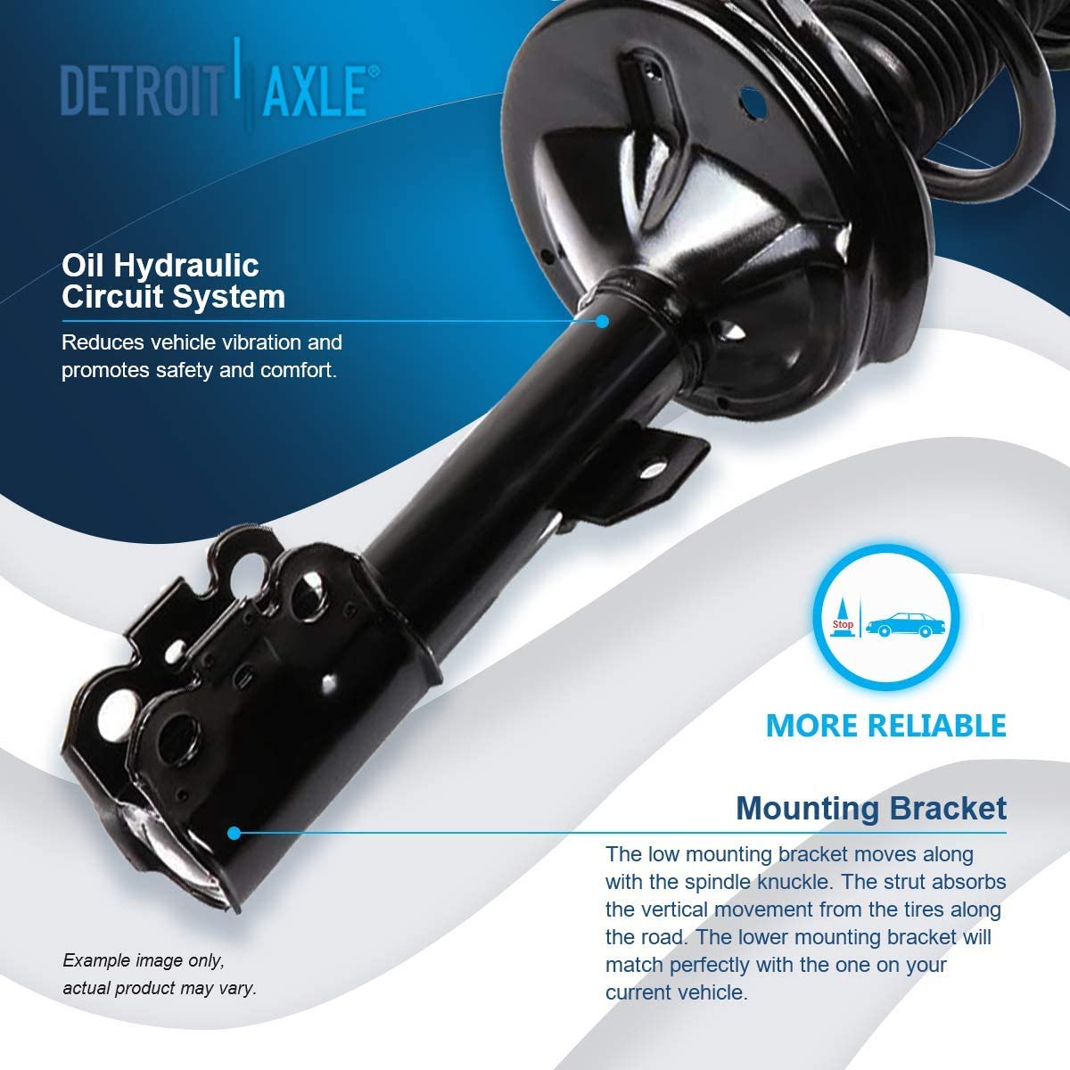 Detroit Axle - Front Struts Sway Bar Links Kit for Toyota Highlander RX330 RX350 — image 10