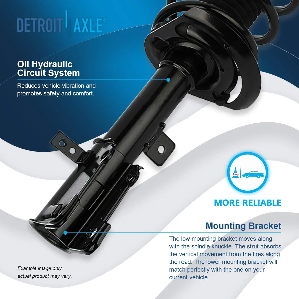 Detroit Axle - Front Struts Control Arms Kit for Chrysler Sebring Dodge Avenger — image 10