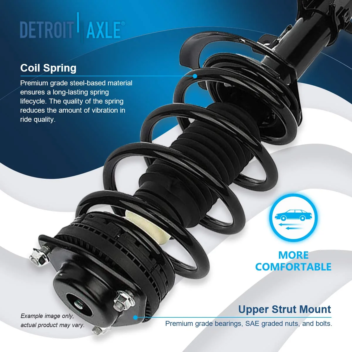 Detroit Axle - Front Struts Control Arms Kit for Chrysler Sebring Dodge Avenger — image 8