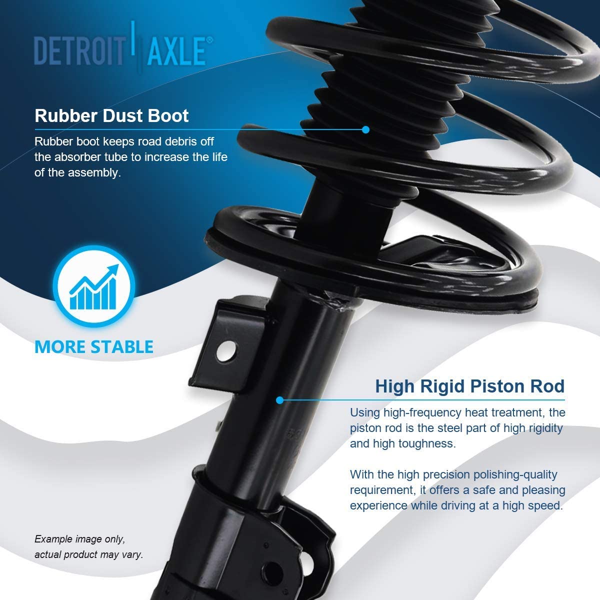 Detroit Axle - Front Struts Lower Control Arms Kit for 2002-2006 Nissan Altima — image 9