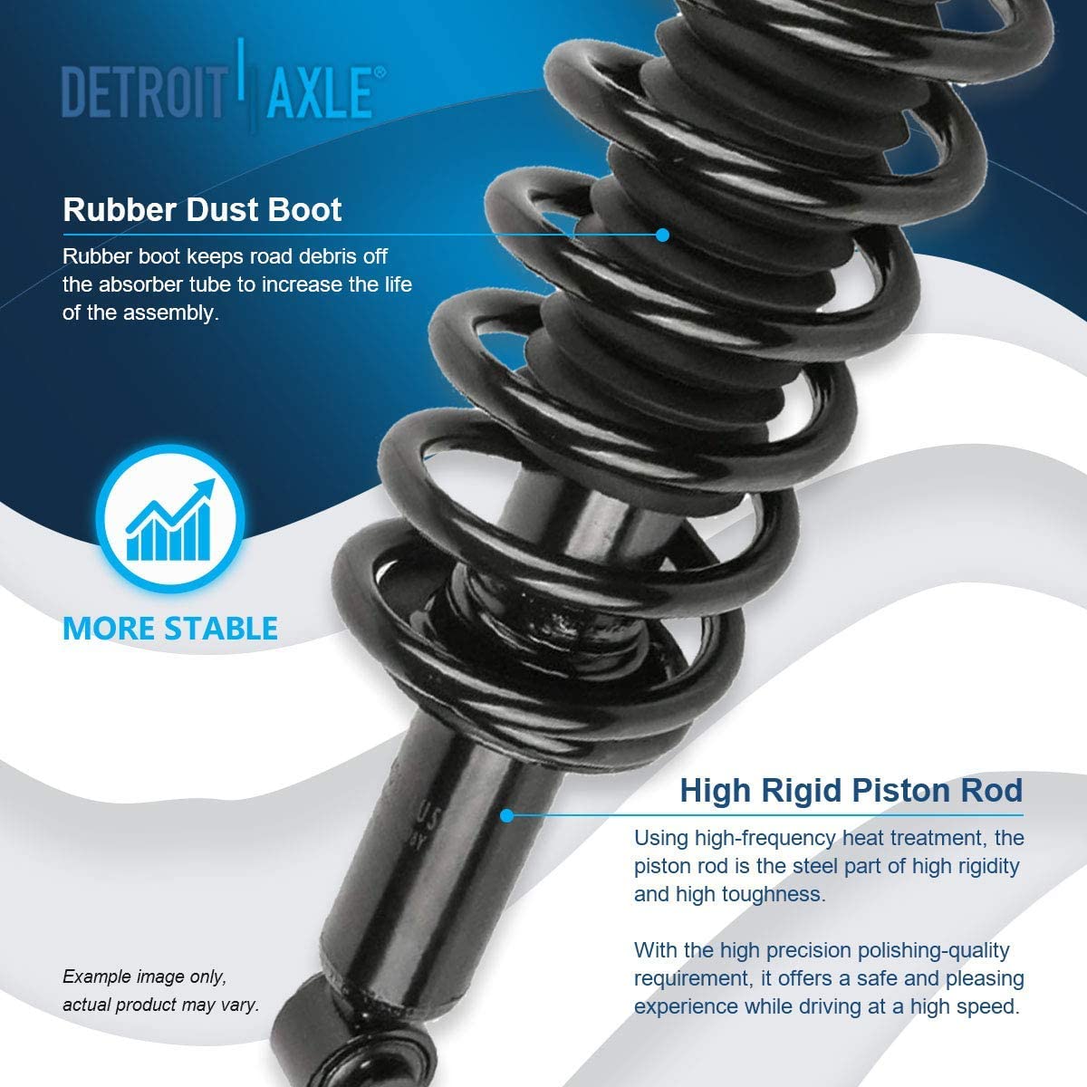 Detroit Axle - Rear Struts Control Arms for Dodge Caliber Jeep Patriot Compass — image 9