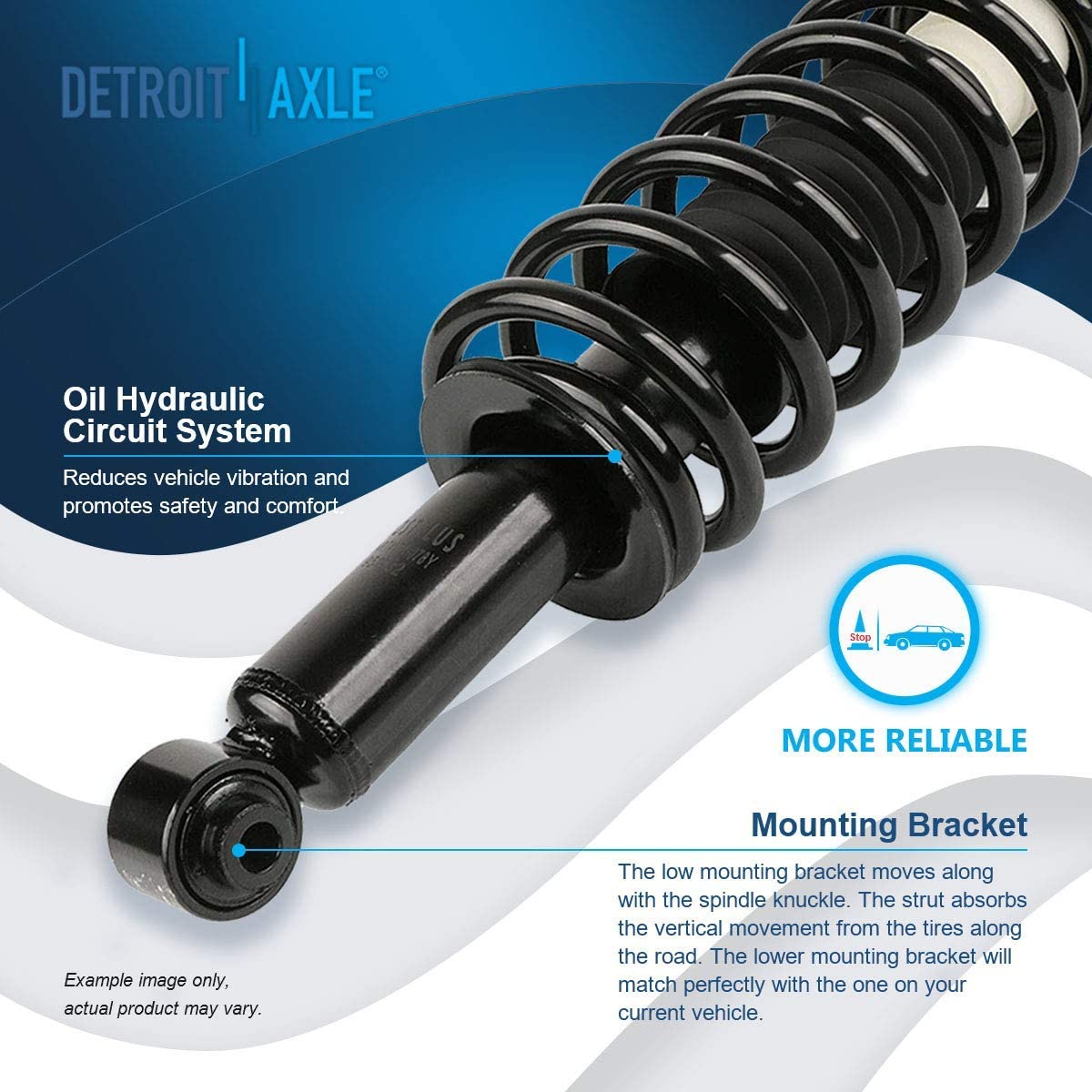 Detroit Axle - Rear Struts Control Arms for Dodge Caliber Jeep Patriot Compass — image 10