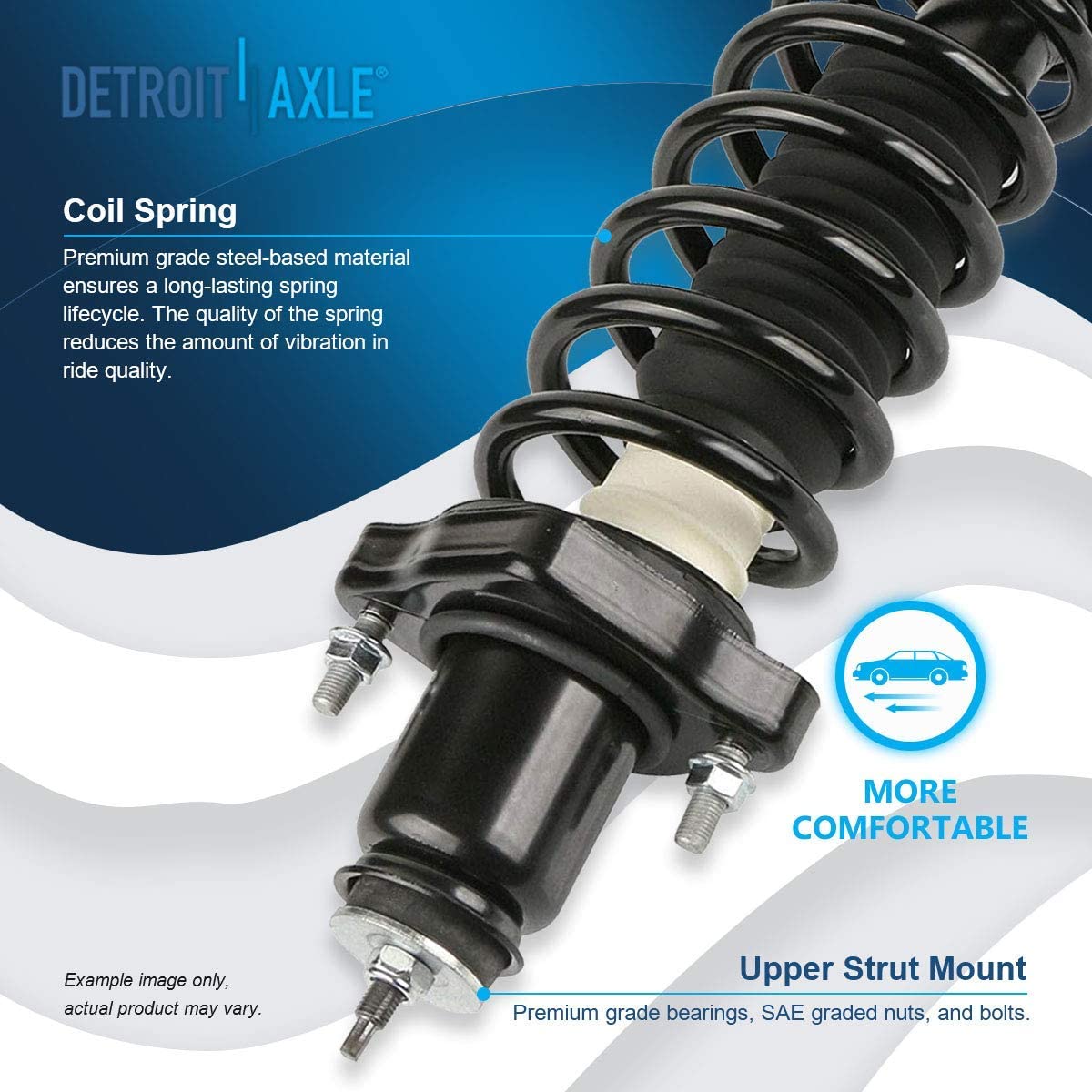 Detroit Axle - Rear Struts Control Arms for Dodge Caliber Jeep Patriot Compass — image 8