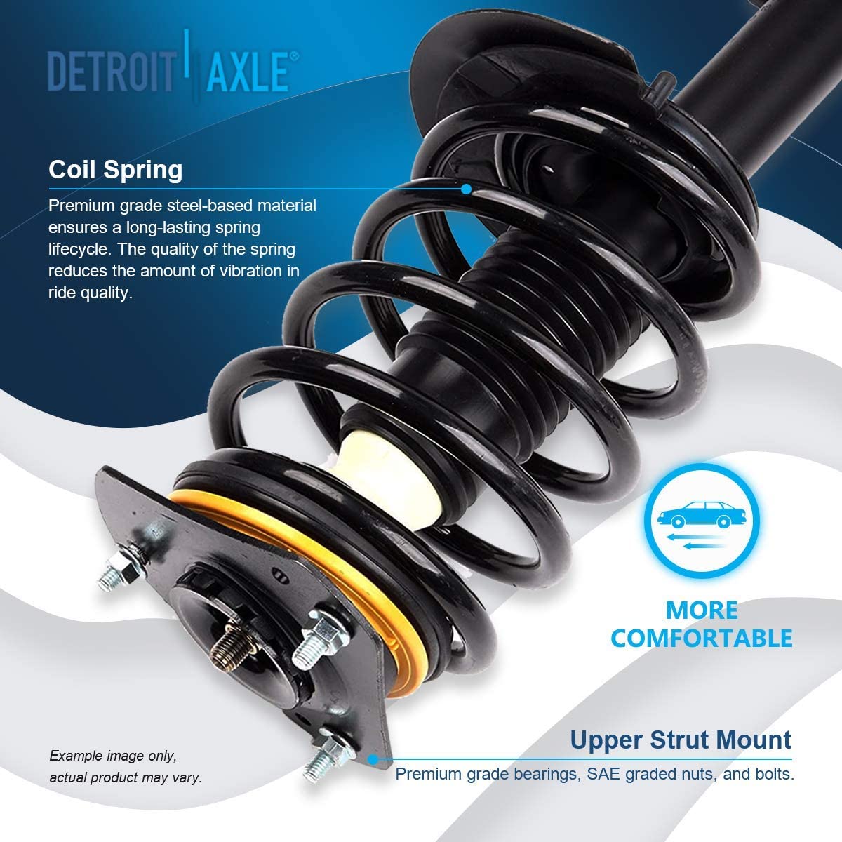 Detroit Axle - Front Struts Control Arms Kit for Pontiac Aztek Buick Rendezvous — image 8