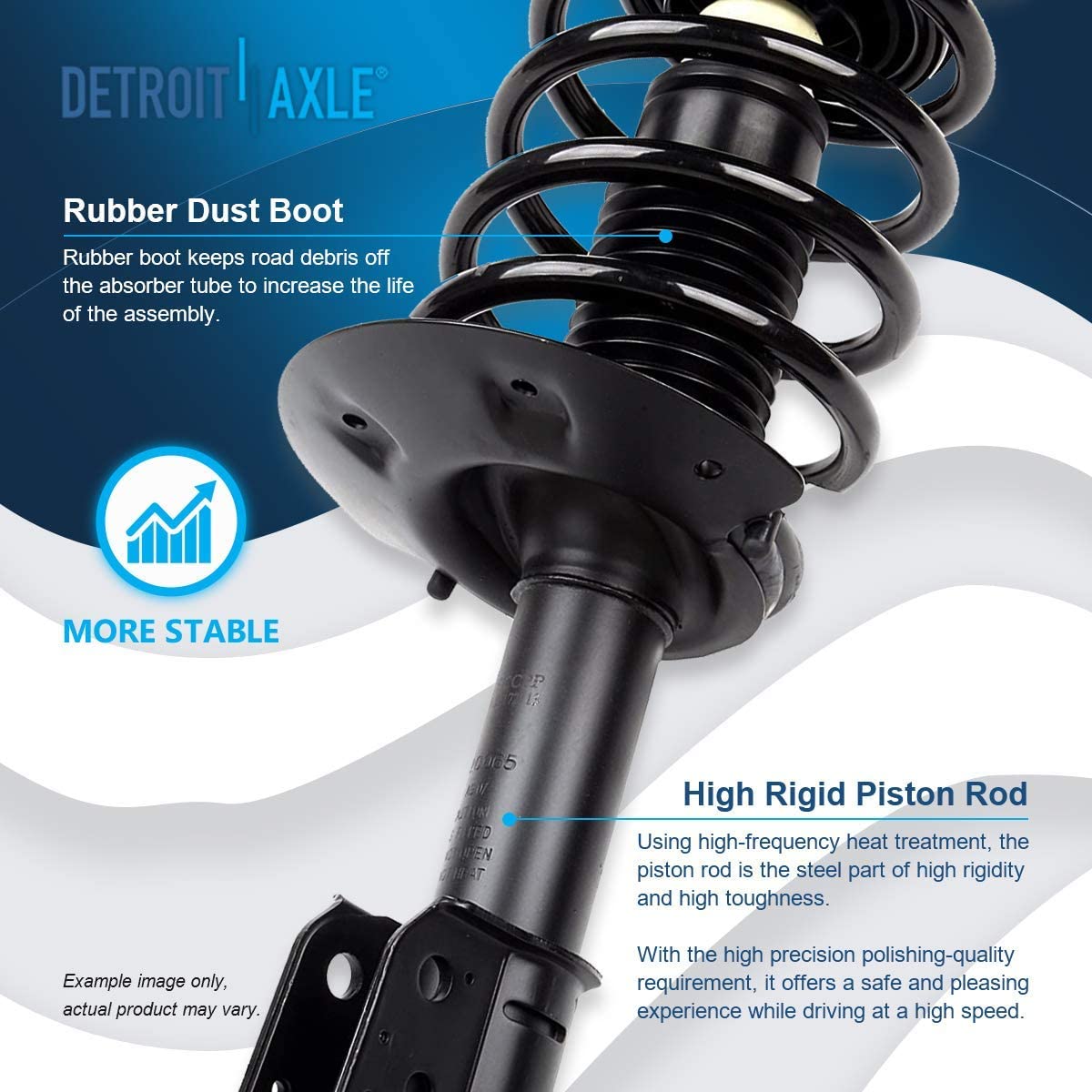Detroit Axle - Front Struts Control Arms Kit for Pontiac Aztek Buick Rendezvous — image 9