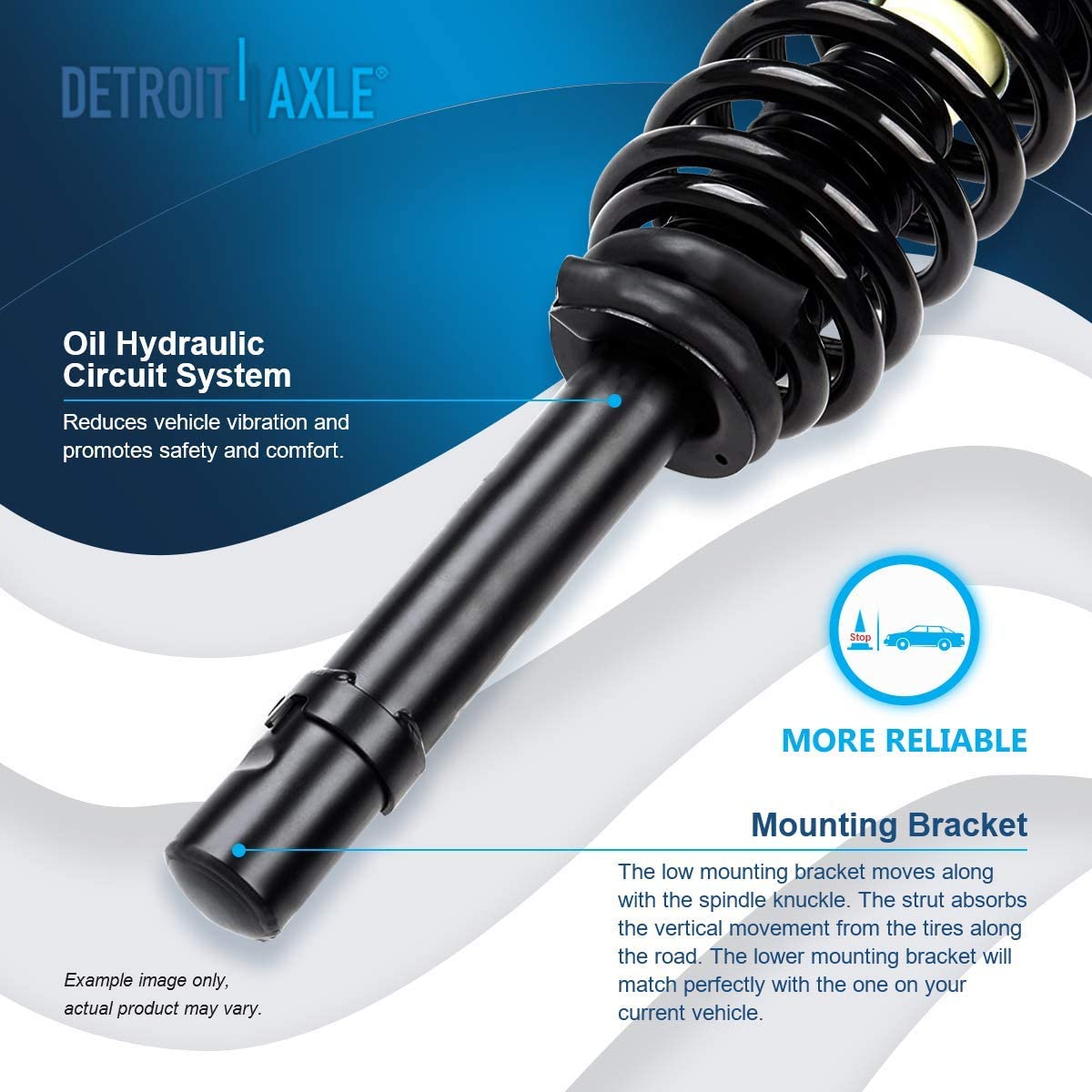 Detroit Axle - Front Struts Upper Control Arms Tie Rods for Hyundai Sonata Azera — image 10