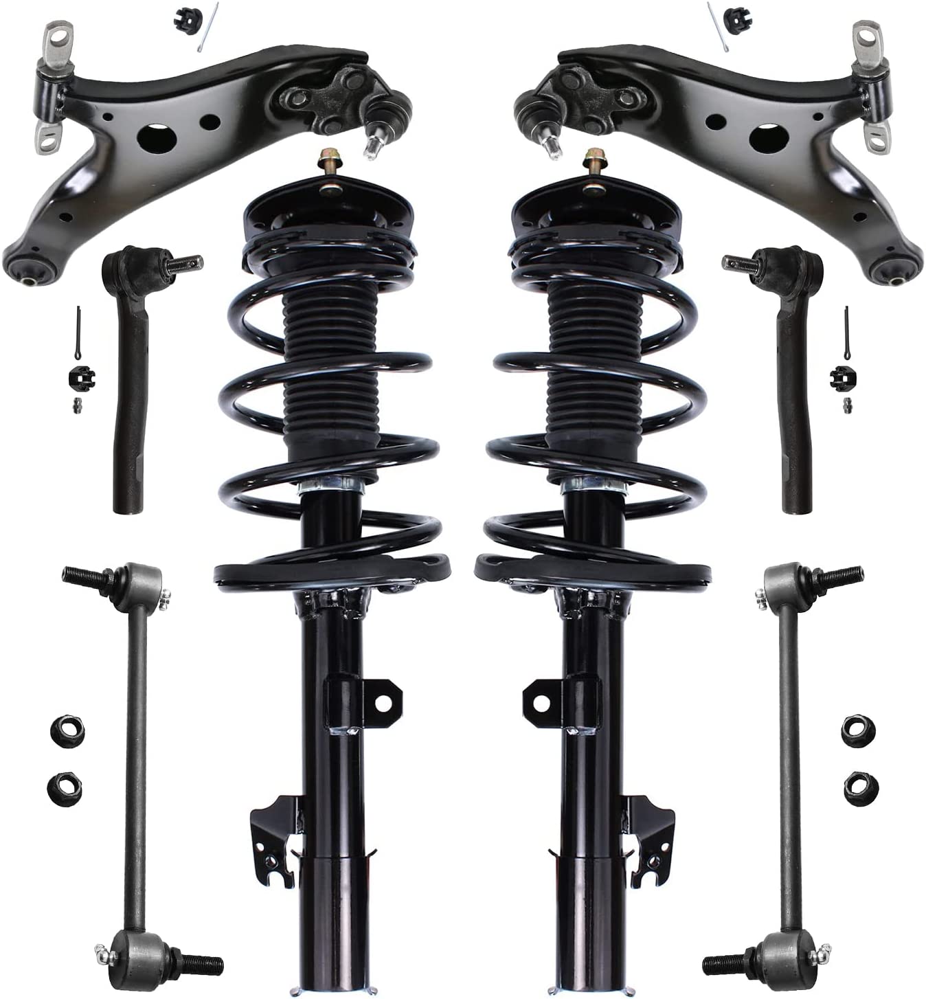 thumbnail image 2 of 2 Front Lower Control Arms With Ball Joints For Toyota Highlander 2008-2019 – Stamped Steel, Rubber Bushings 2 of 4