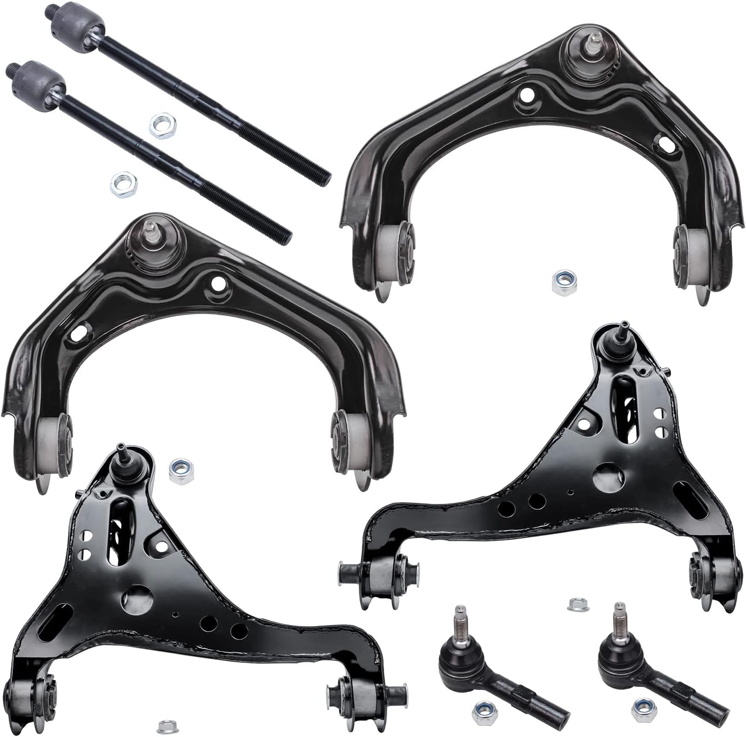 thumbnail image 2 of SCITOO 8pc Front Upper & Lower Control Arm Kit W/ Ball Joints & Tie Rods For Ford Explorer 2006-2010 2 of 6