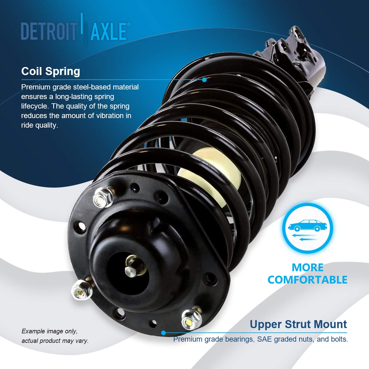 Detroit Axle - Front Struts Wheel Hubs Axles Tie Rods for Cobalt HHR G5 Pursuit — image 9