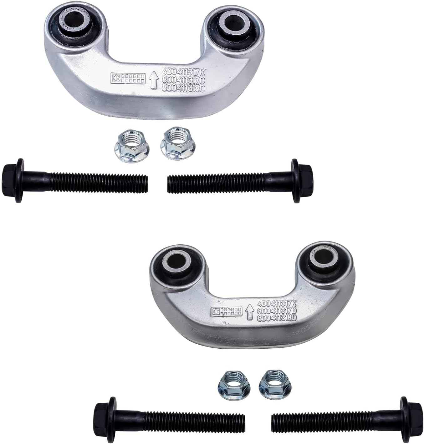 Detroit Axle - Front Upper Rearward Control Arms Kit for 2002-04 Audi A4 Quattro — image 7