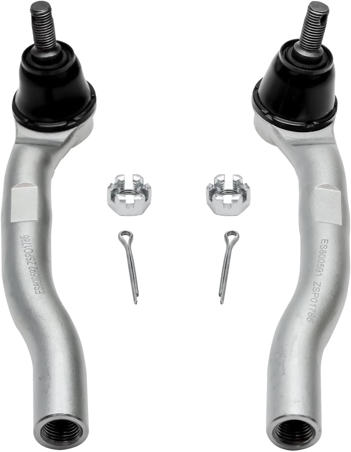 Detroit Axle - Front Lower Control Arms Tie Rods Kit for 2009-2013 Honda Fit — image 6