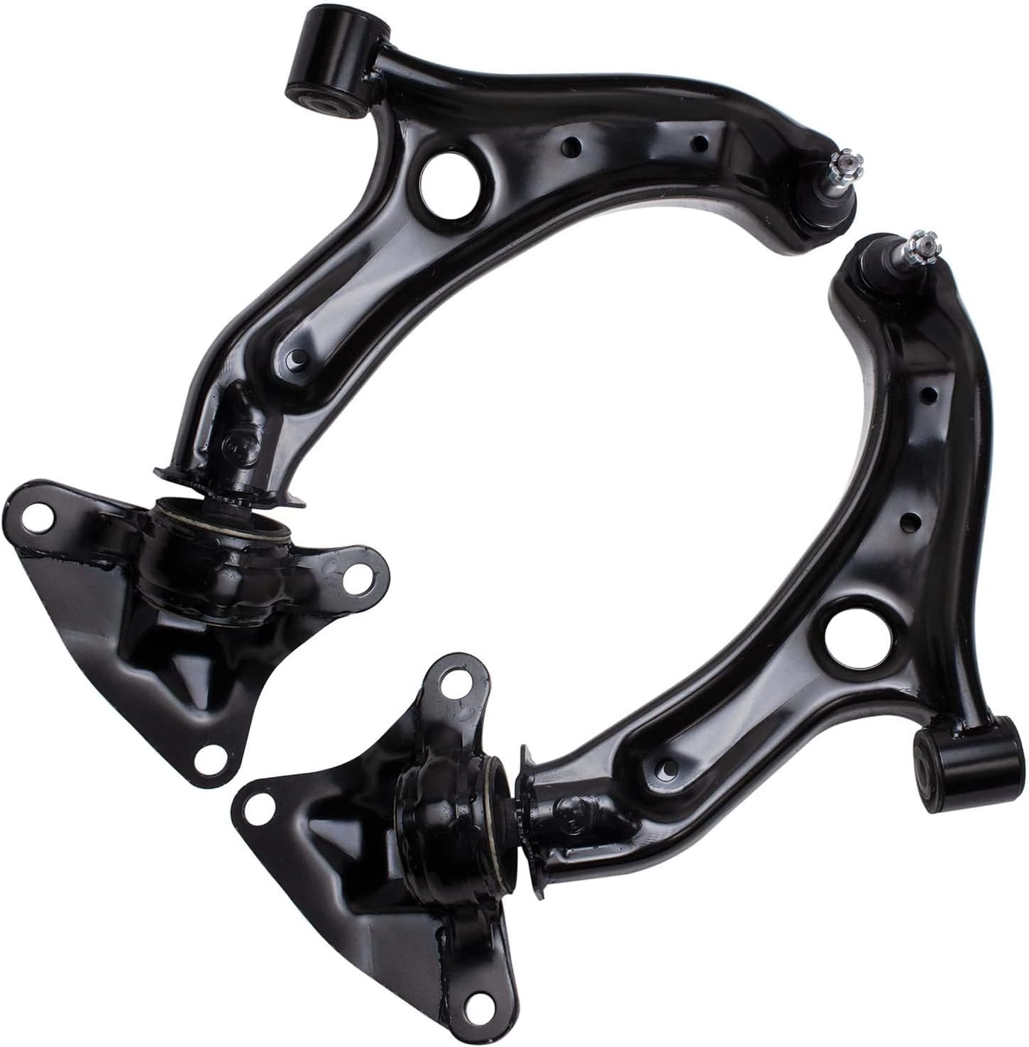 Detroit Axle - Front Lower Control Arms Tie Rods Kit for 2009-2013 Honda Fit — image 4