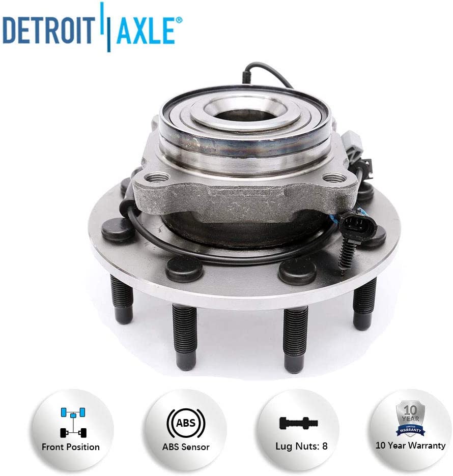 Detroit Axle - 4WD Front Wheel Hub Kit for 2007-10 Silverado Sierra 2500 3500 HD — image 9