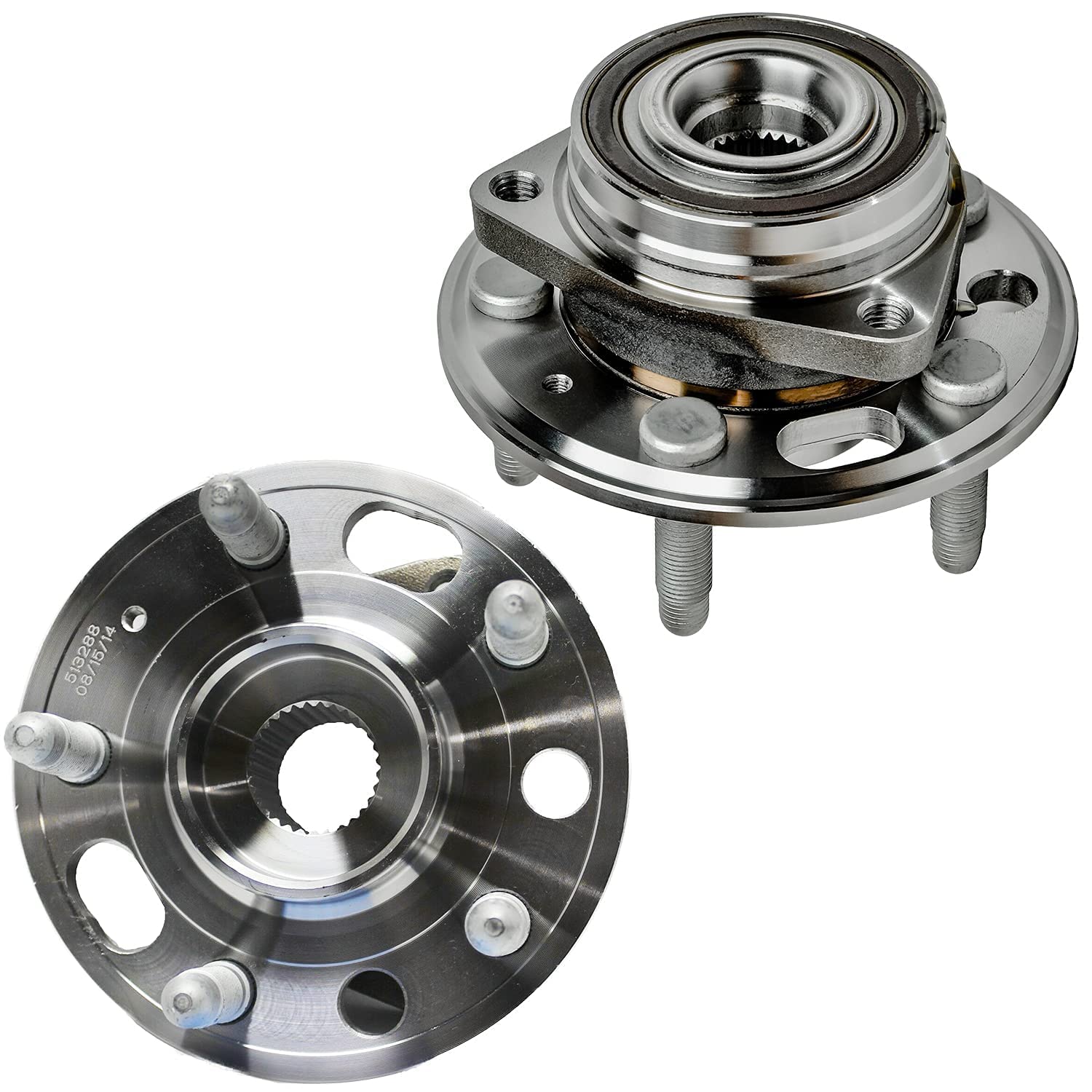 Detroit Axle - Front Lower Control Arms Wheel Hubs for 2010-2017 Equinox Terrain — image 5