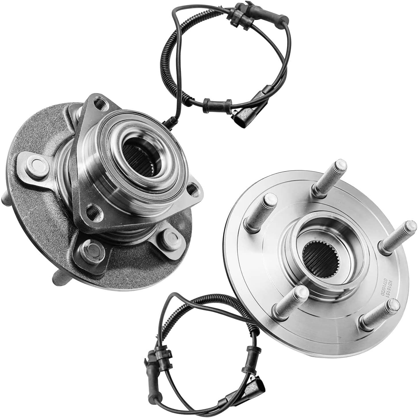Detroit Axle - Front Drilled Brake Rotors Wheel Hubs for 2012 2013-2018 Ram 1500 — image 5
