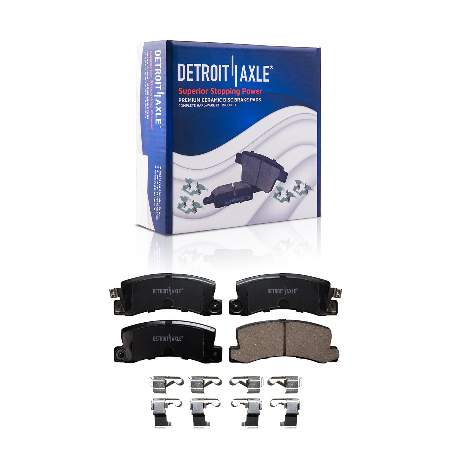 Detroit Axle - Front Rear Rotors Brake Pads for 92-96 Toyota Camry Lexus ES300 — image 7
