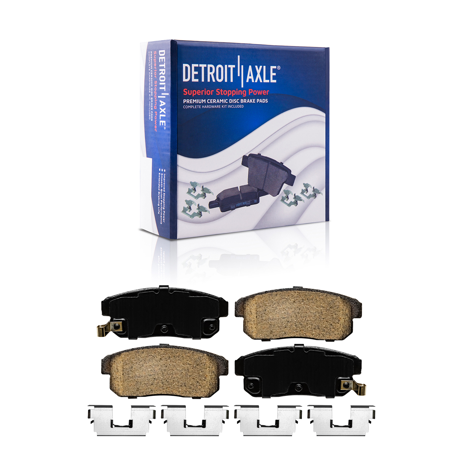 Detroit Axle - Front  Rear Drilled Rotors Brake Pads for Infiniti I30 Maxima — image 7