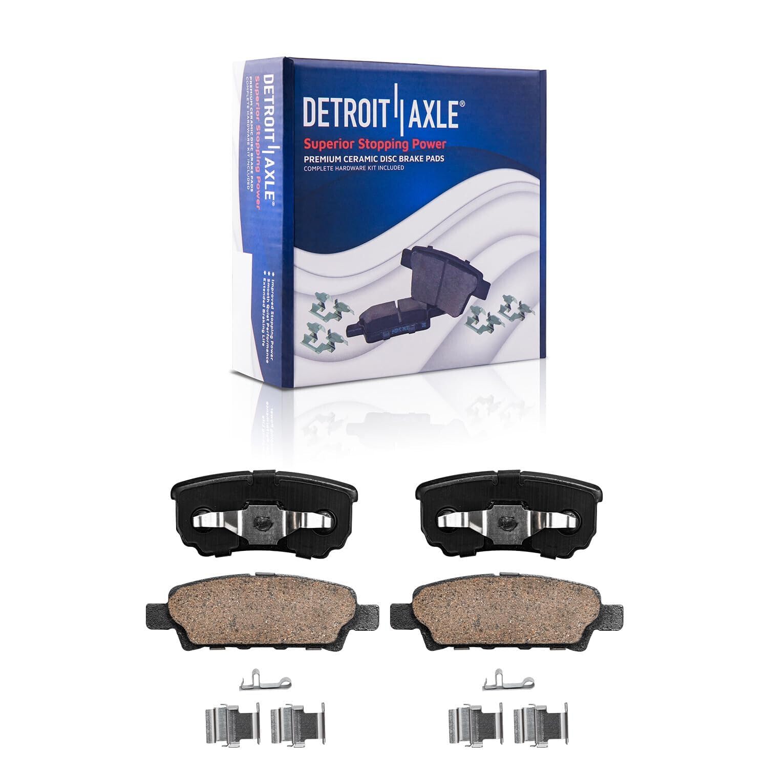 Detroit Axle - Front  Rear Drilled Rotors Brake Pads for Dodge Caliber Lancer — image 7