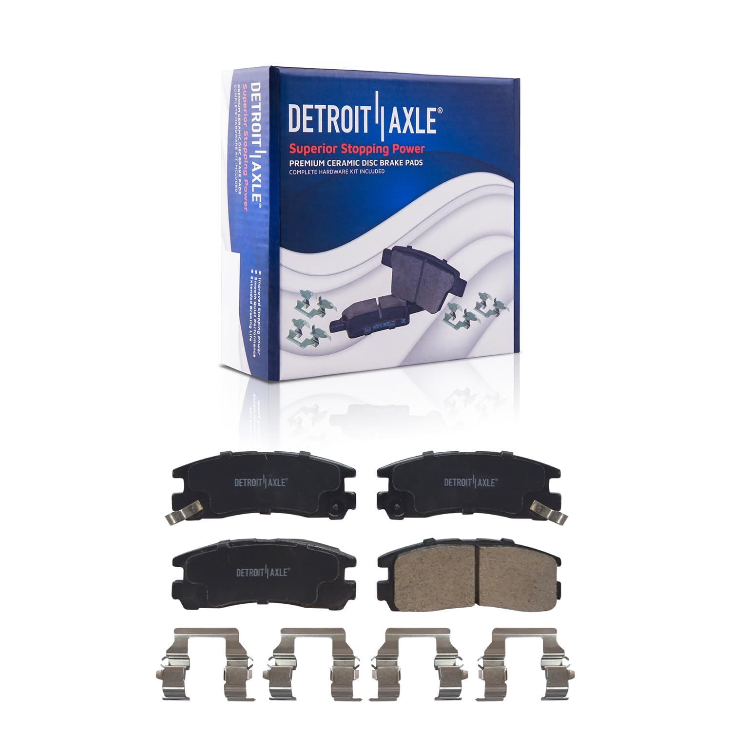 Detroit Axle - Front  Rear Drilled Rotors Brake Pads for Dodge Stratus Sebring — image 7