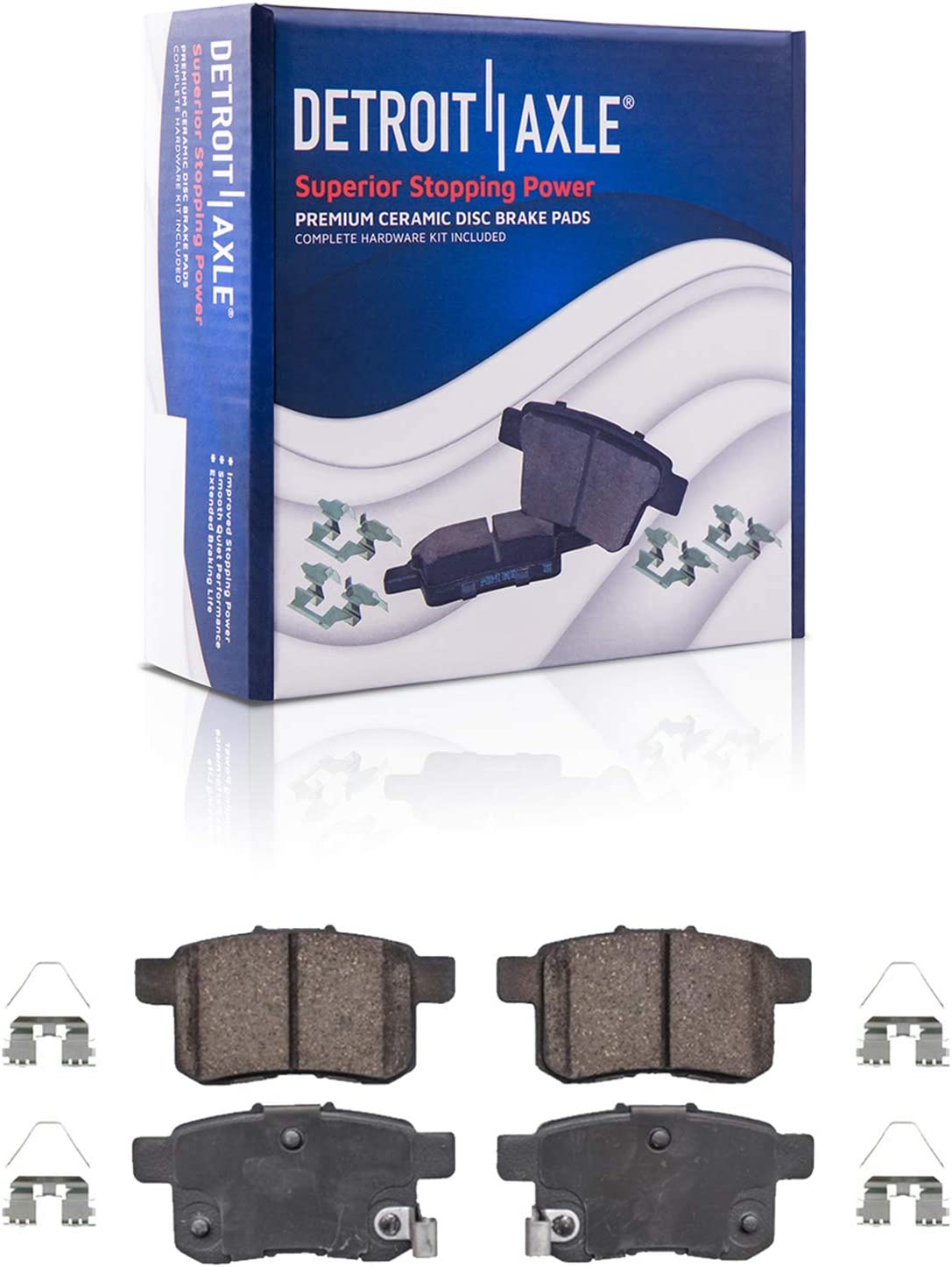 Detroit Axle - Front Rear Drilled Brake Kit for Acura TSX Honda Accord — image 7