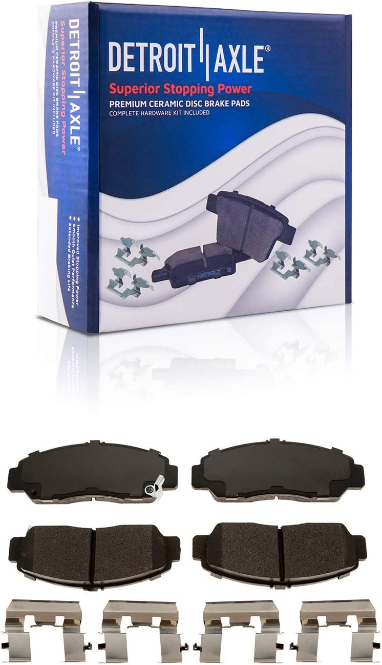 Detroit Axle - 282mm Front Rear Disc Rotors Brake Pads for 2003-07 Honda Accord — image 6
