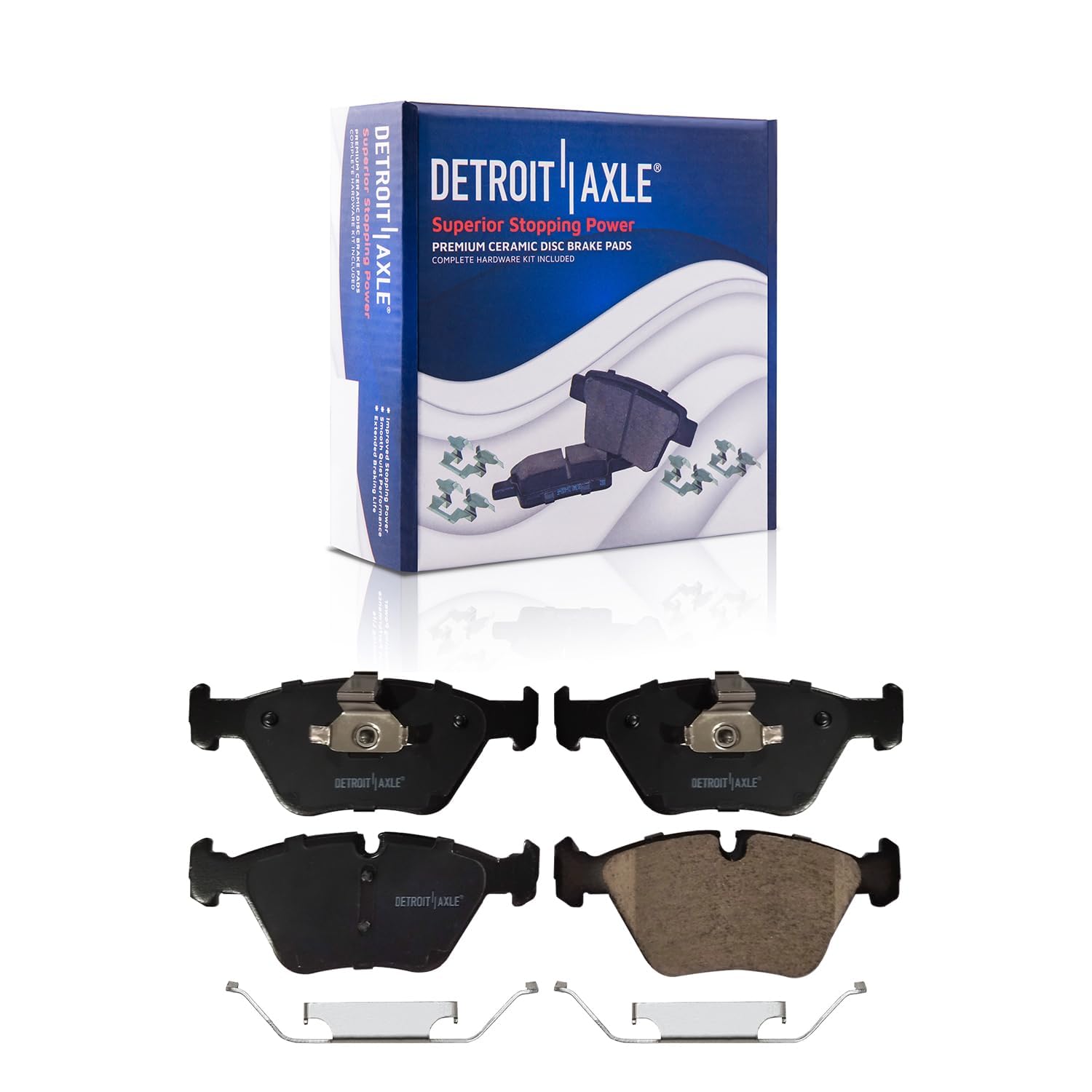 Detroit Axle - Front  Rear Drilled Rotors Brake Pads for 2004 2005-2010 BMW X3 — image 5