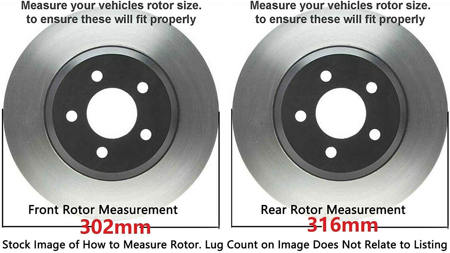 Detroit Axle - Front Rear Rotors Ceramic Brake Pads for Dodge Nitro Jeep Liberty — image 8