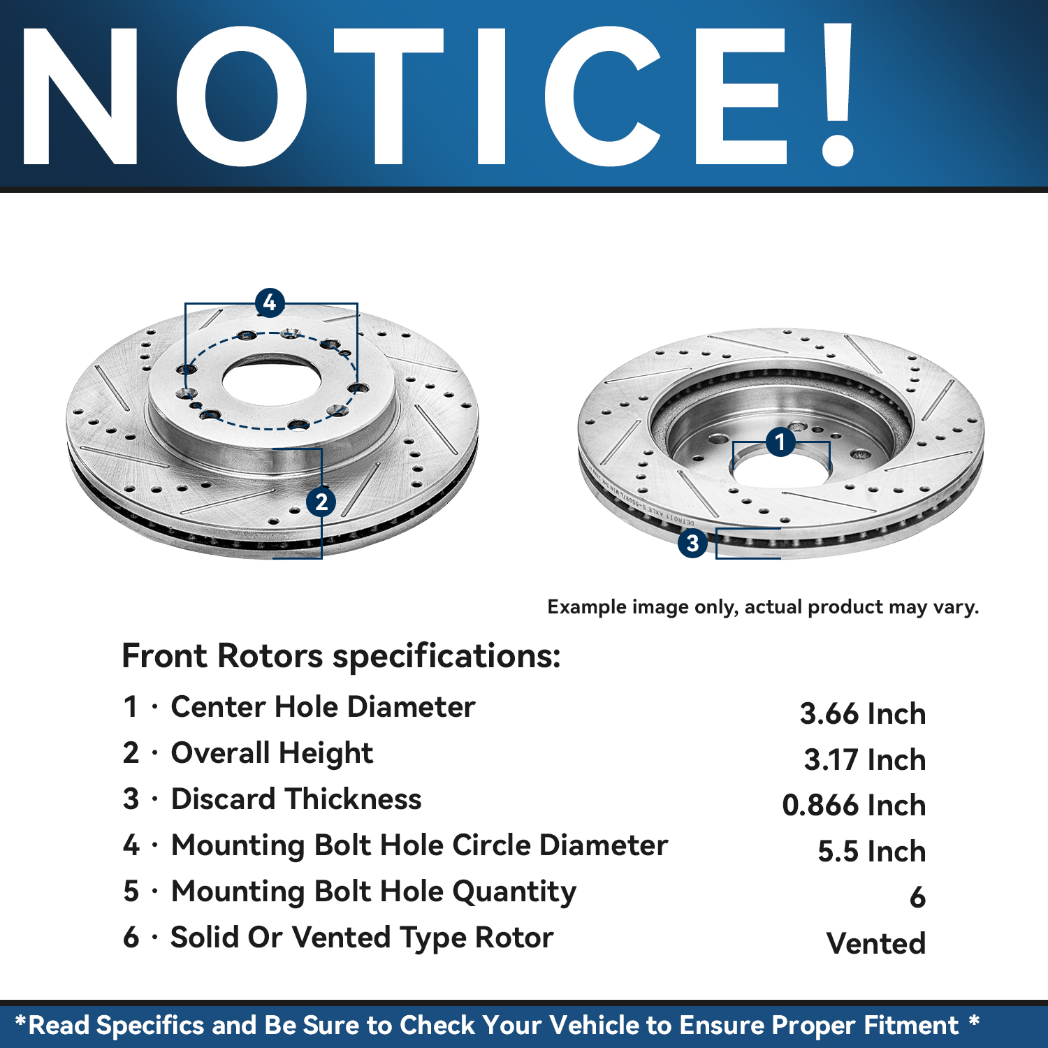 Detroit Axle - Front Rear Drilled Brake Kit for 2015-2019 Silverado Sierra 1500 — image 9