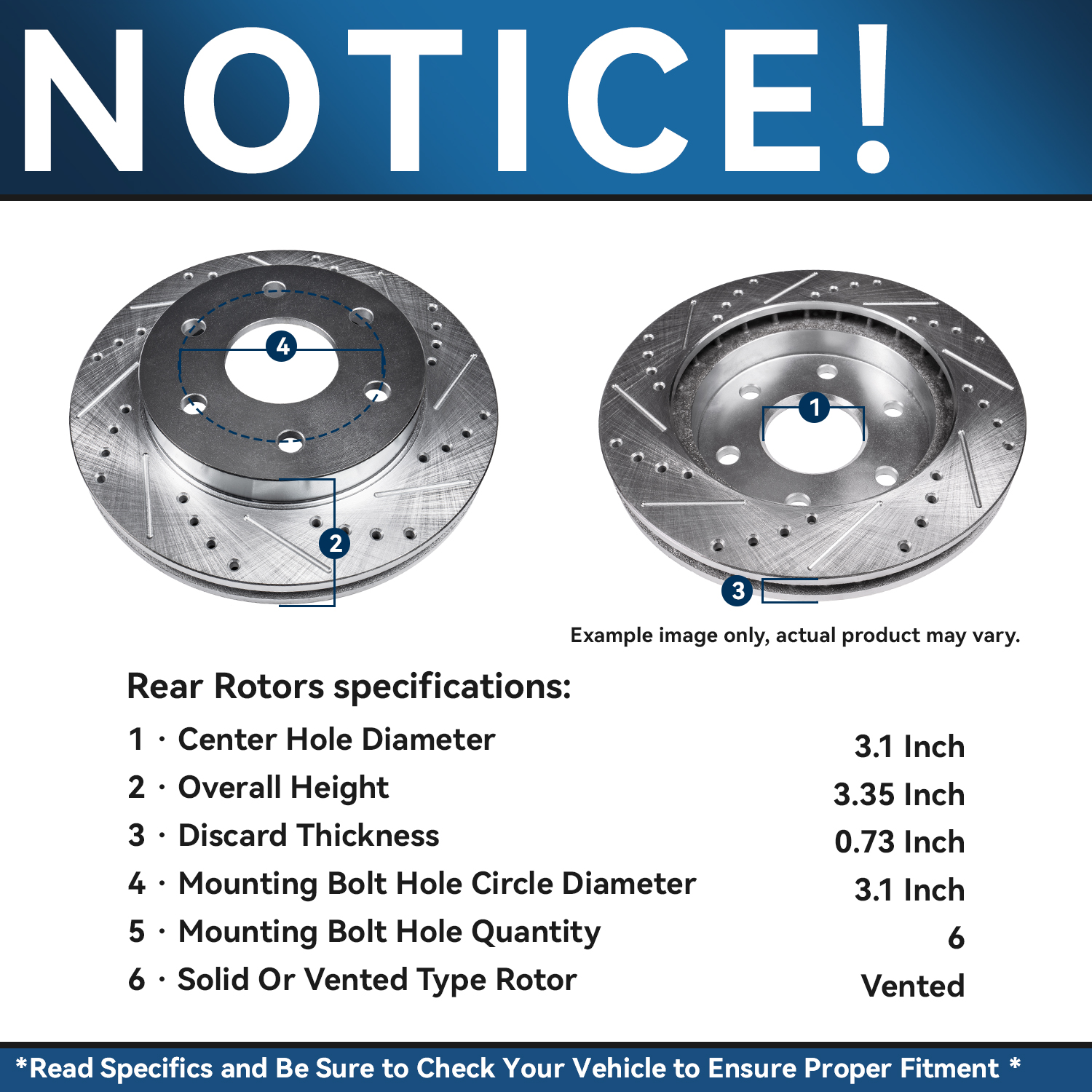 Detroit Axle - Front Rear Drilled Brake Kit for 2015-2019 Silverado Sierra 1500 — image 10
