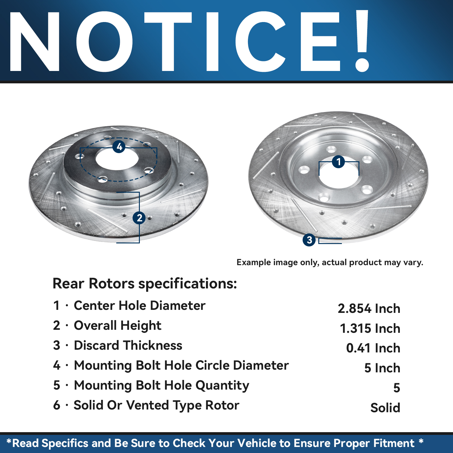 Detroit Axle - Front Rear Drilled Rotors Brake Pads for Chrysler Town  Country — image 12