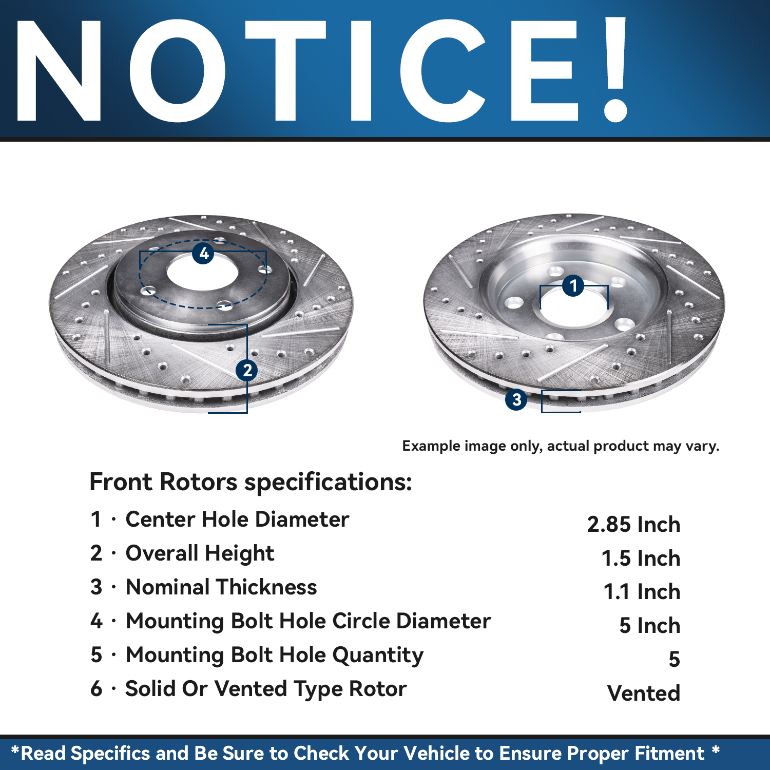 Detroit Axle - Front Rear Drilled Rotors Brake Pads for Chrysler Town  Country — image 11