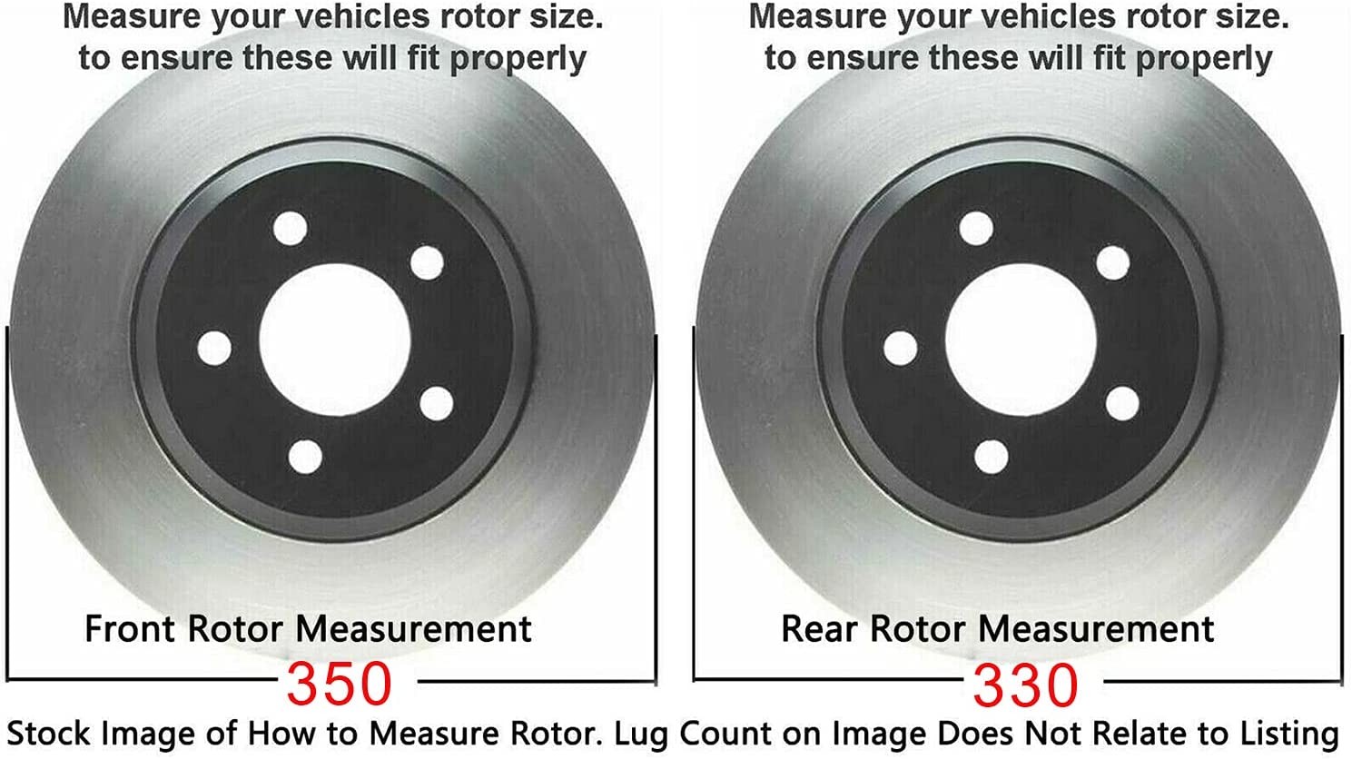 Detroit Axle - Front Rear Drilled Rotors Brake Pads for Grand Cherokee Durango — image 8