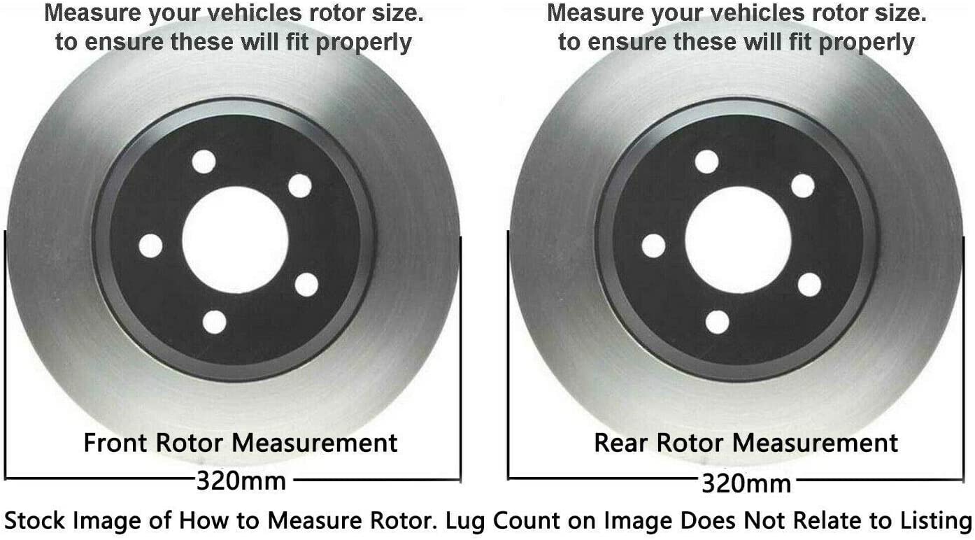 Detroit Axle - 8pc Front Rear Brake Kit for 2005-2006 Infiniti Qx56 Armada Titan — image 9
