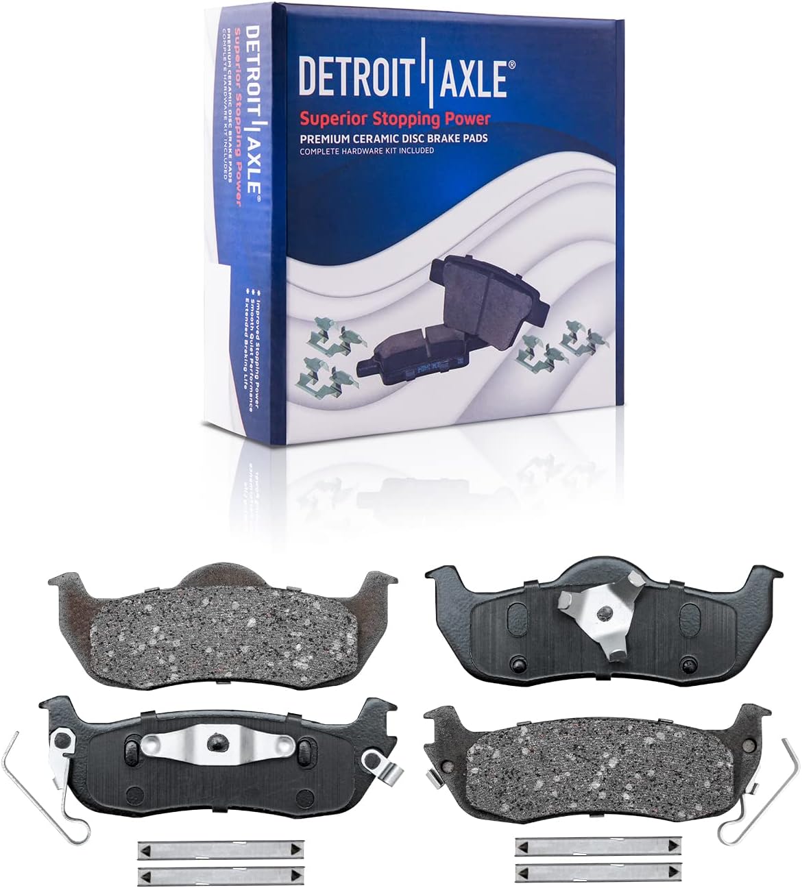 Detroit Axle - Front Rear Drilled Rotors and Ceramic Brake Pads for QX56 Armada — image 7