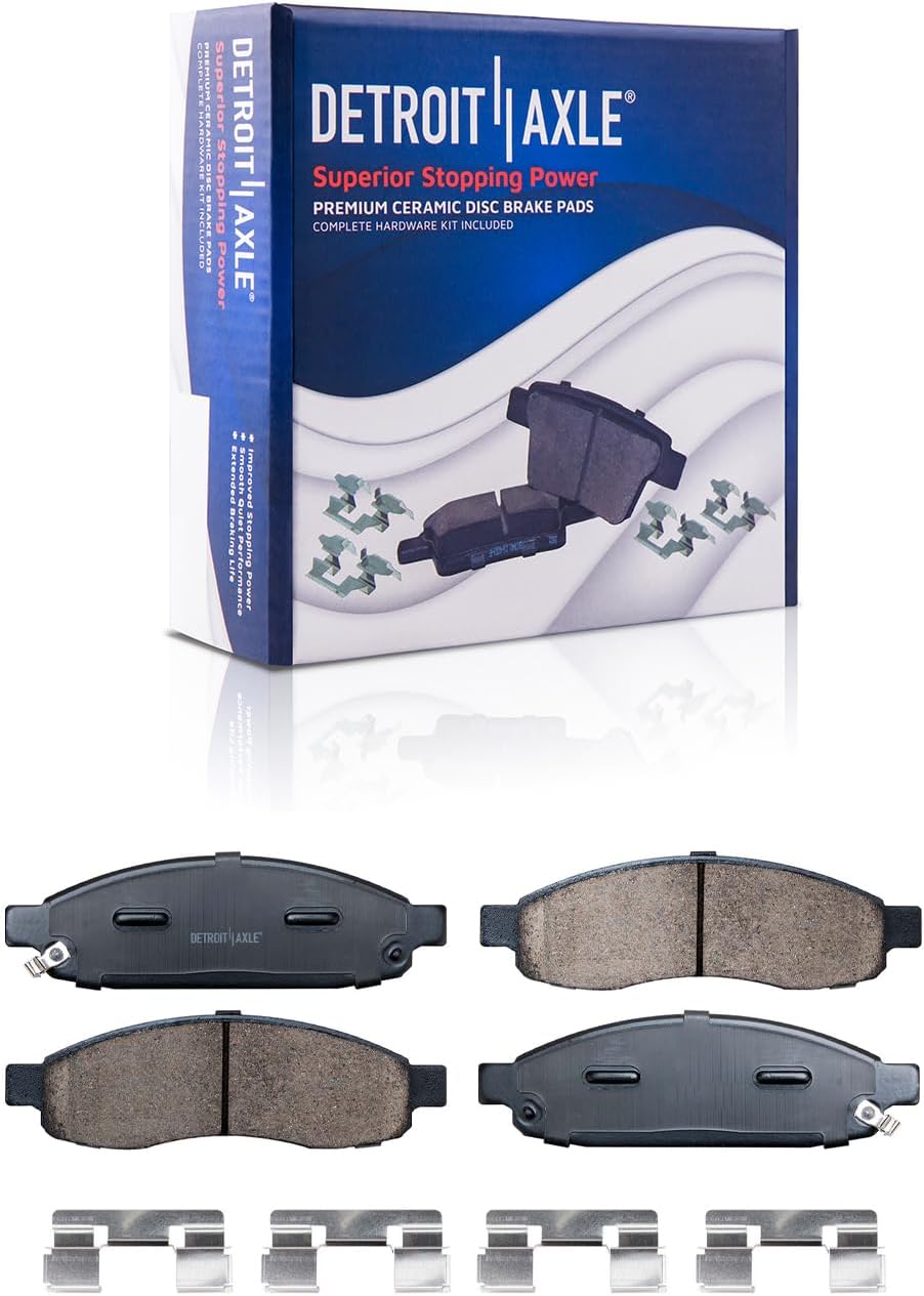 Detroit Axle - Front Rear Drilled Rotors and Ceramic Brake Pads for QX56 Armada — image 6
