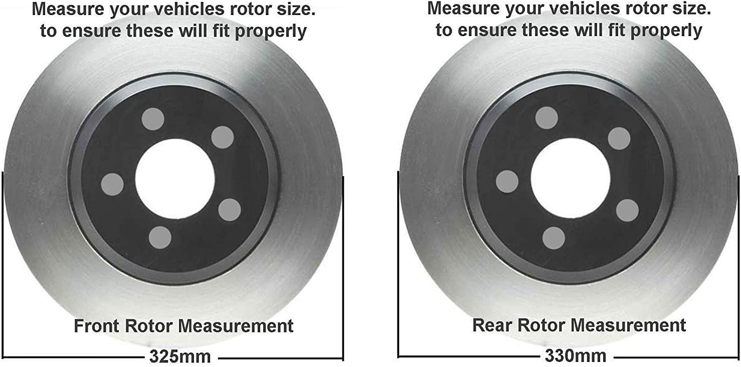 Detroit Axle - Front  Rear Rotors Brake Pads for Explorer Flex Taurus MKS MKT — image 8